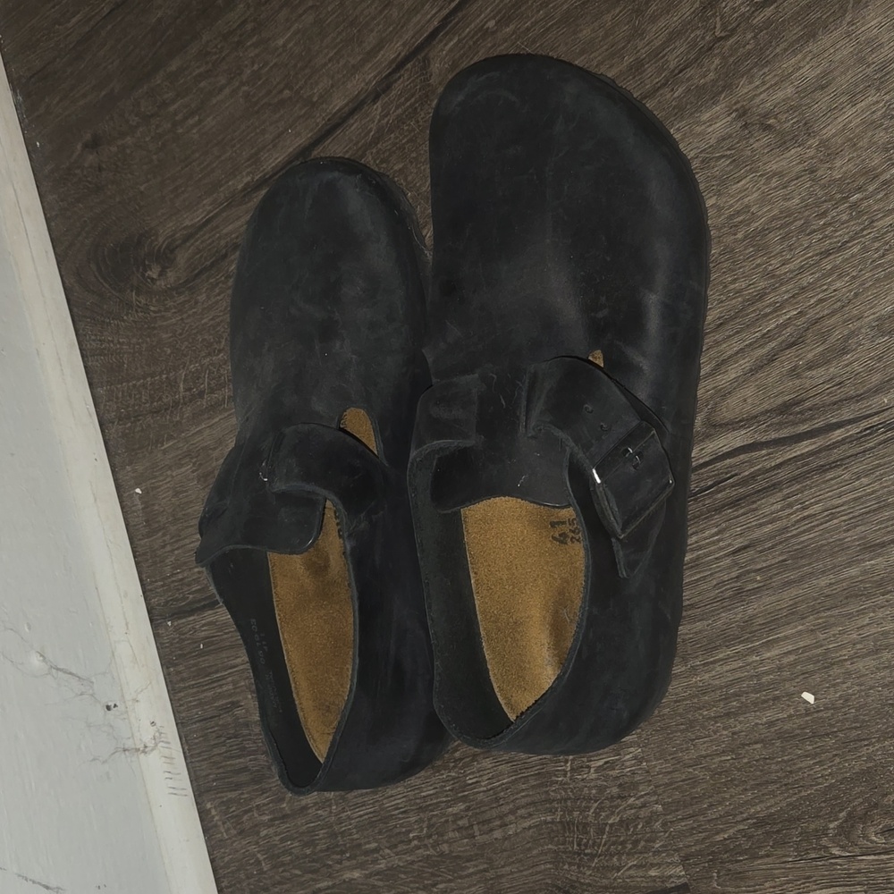 Birkenstock London Clogs - Oiled Black Leather - EU 41